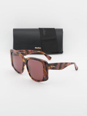 Max Mara GLIMPSE6 MM0098 55S Butterfly Sunglasses - Havana / Bordeaux